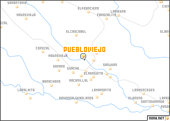 map of Pueblo Viejo