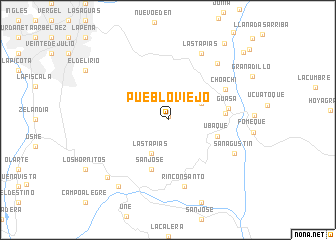 map of Pueblo Viejo