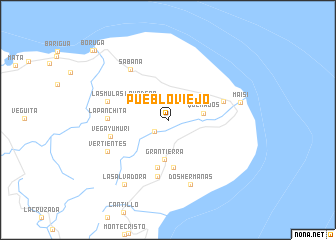 map of Pueblo Viejo