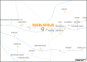 map of Pueblo Viejo