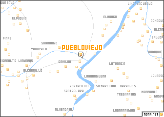 map of Pueblo Viejo