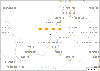 map of Puebloviejo