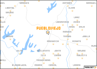 map of Puebloviejo