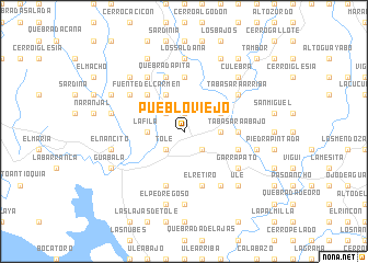 map of Pueblo Viejo