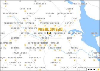 map of Pueblo Viejo