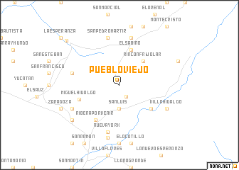 map of Pueblo Viejo