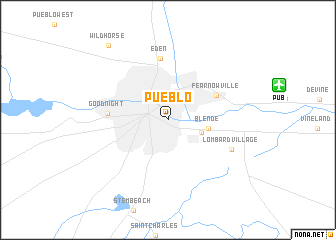 map of Pueblo