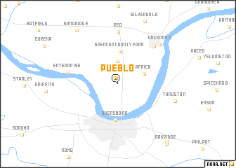 map of Pueblo