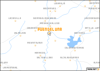 map of Puendeluna