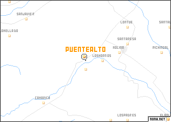 map of Puente Alto