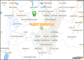 map of Puente Aranda