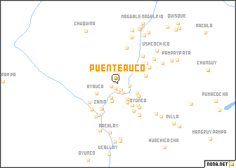 map of Puente Auco