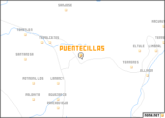 map of Puentecillas