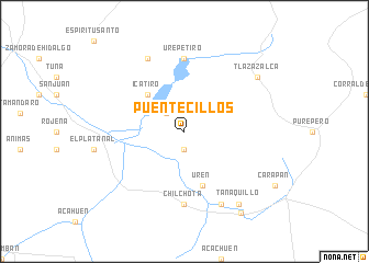 map of Puentecillos