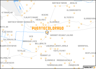 map of Puente Colorado