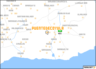 map of Puente de Coyula