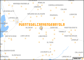 map of Puente del Carmen de Bayola