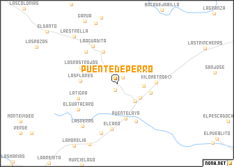 map of Puente de Perro