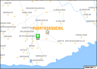 map of Puente de Súchil