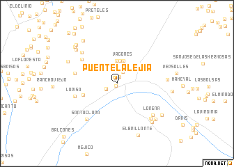 map of Puente La Lejía