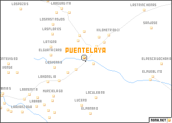 map of Puente Laya