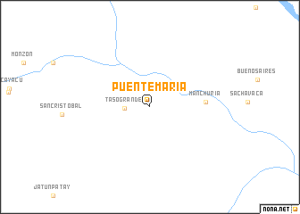 map of Puente María