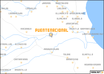 map of Puente Nacional