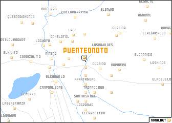 map of Puente Onoto