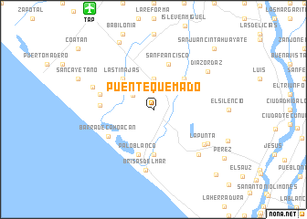 map of Puente Quemado