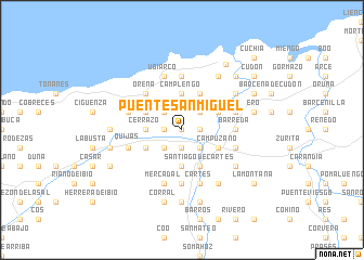 map of Puente San Miguel