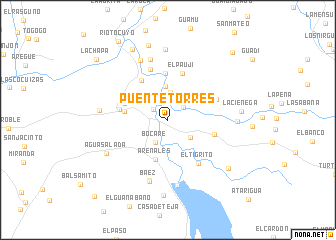 map of Puente Torres