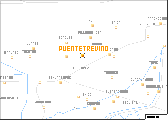 map of Puente Treviño