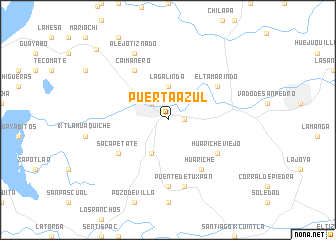 map of Puerta Azul