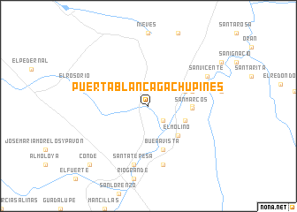 map of Puerta Blanca Gachupines