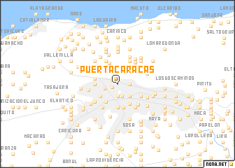 map of Puerta Caracas