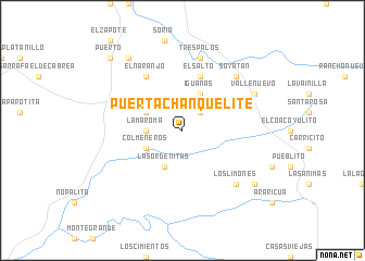 map of Puerta Chanquelite