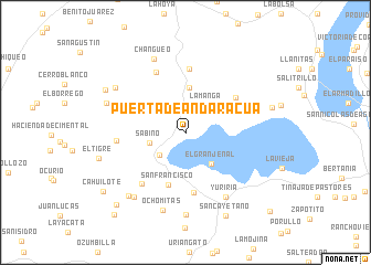 map of Puerta de Andaracua