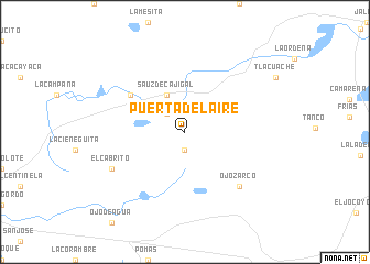 map of Puerta del Aire