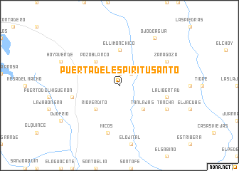 map of Puerta del Espirítu Santo