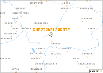 map of Puerta del Zapote