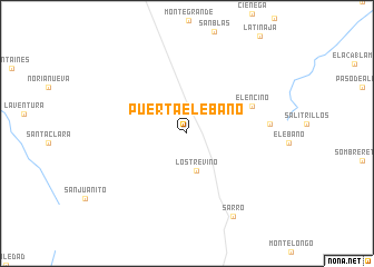 map of Puerta El Ébano