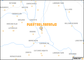 map of Puerta el Naranjo