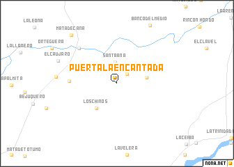 map of Puerta La Encantada