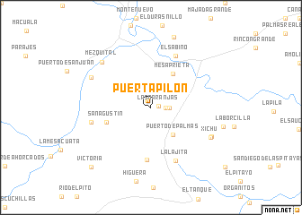 map of Puerta Pilón