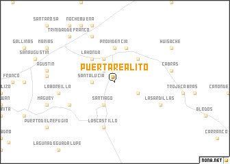 map of Puerta Realito