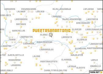 map of Puerta San Antonio