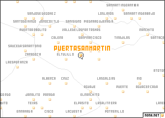 map of Puerta San Martín