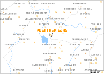 map of Puertas Viejas