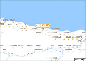 map of Puertas