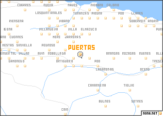 map of Puertas